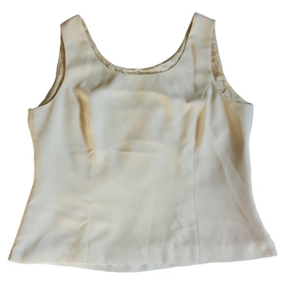 Jones Studio Separates creamy white career sleeveless top sz 14 - Picture 1 of 14